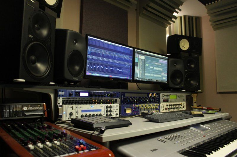 Acoustic materials in Avocal recording studio