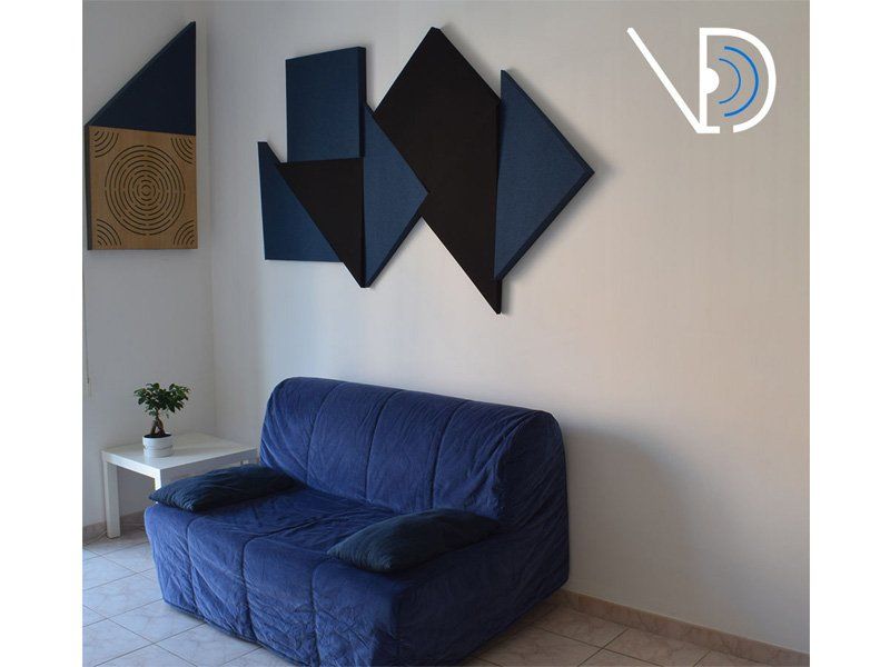 Acoustic panels in VED ACUSTICA Showroom, Rome, Italy