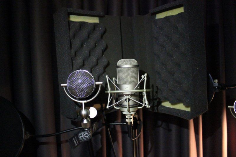 Acoustic materials in Avocal recording studio