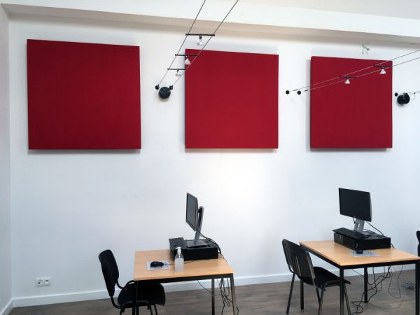 Acoustic treatment of a classroom in Bruxelles, Belgium