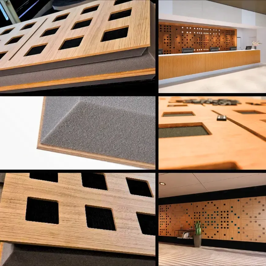 DOMINO™ - Wood and Fabric Acoustic panel