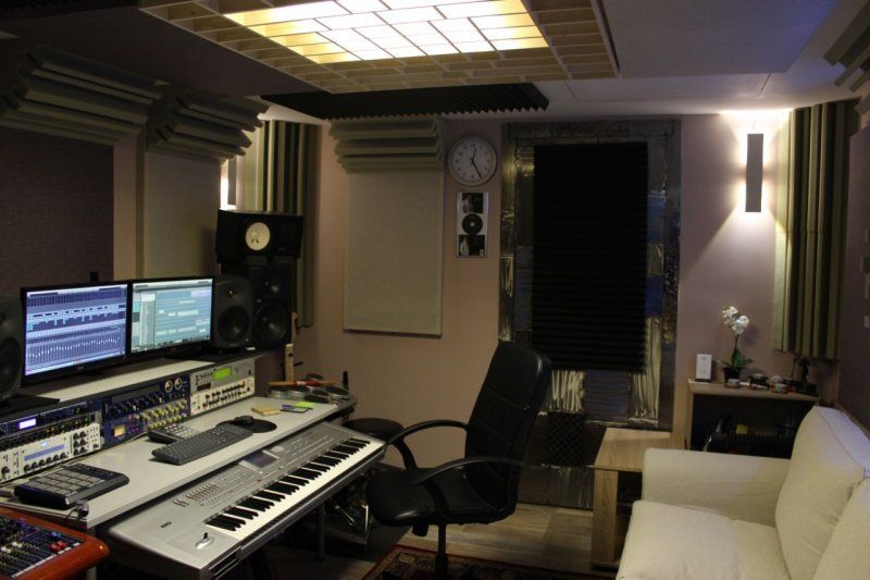 Acoustic materials in Avocal recording studio