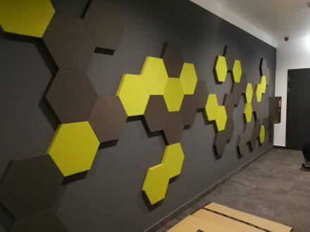 Designers acoustic panels BEELIEVE in LIDL office, Croatia