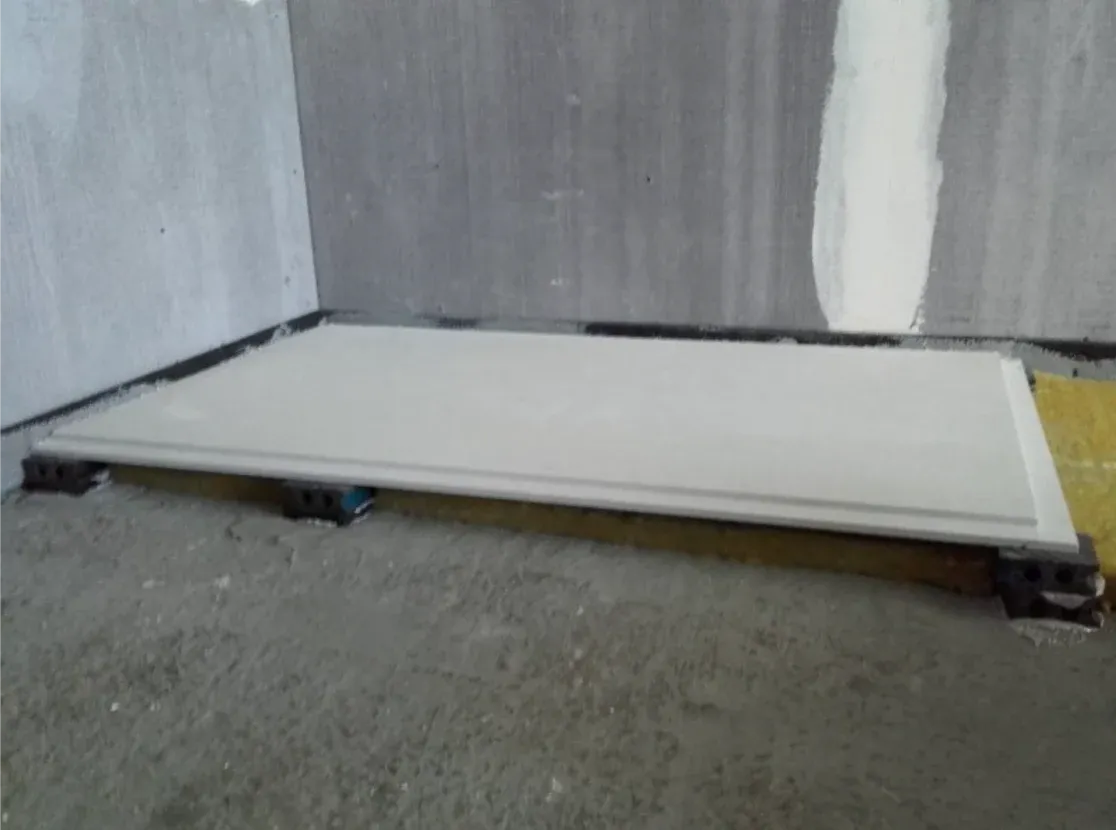 Floor sound insulation in a private home