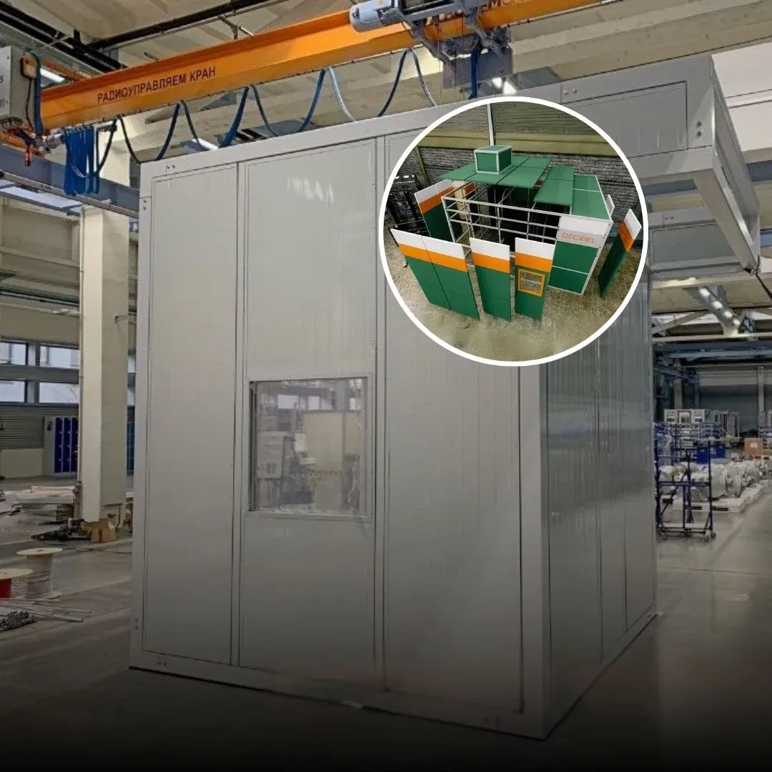 Soundproofing Enclosure in Hitachi Factory