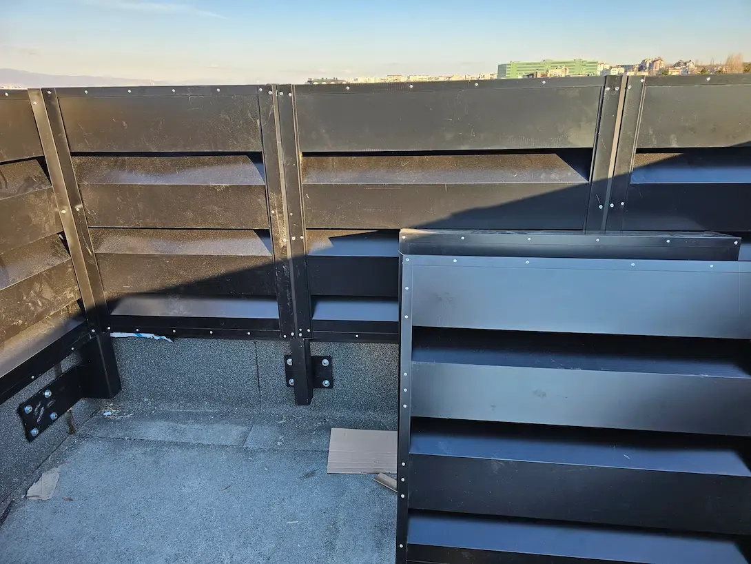 Rooftop Chiller Noise Control on Oborishte Street