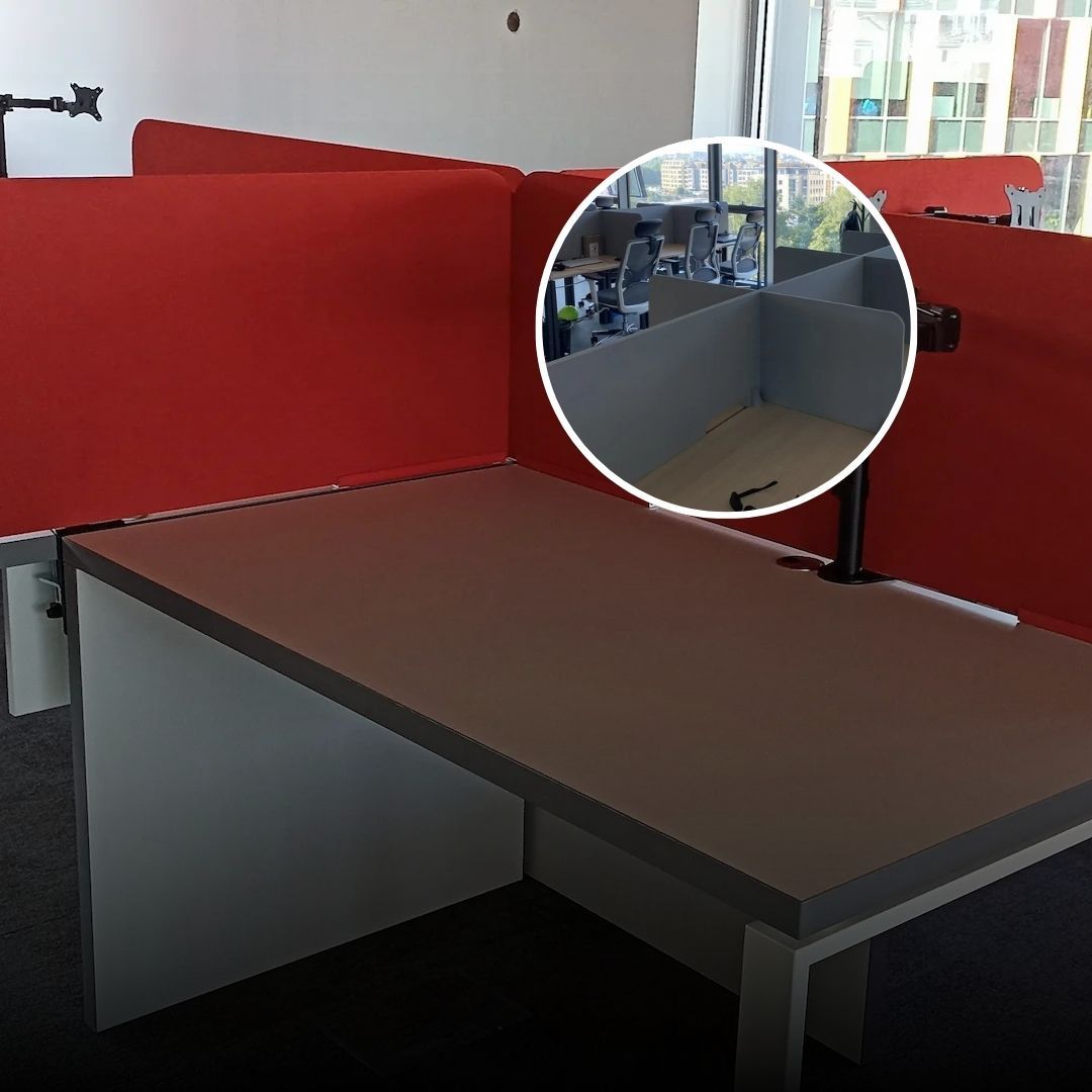 Acoustic Desk Separators for Open-Plan Office Noise Control