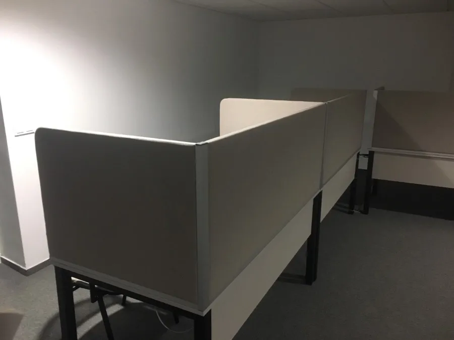 Acoustic separators for translators desks
