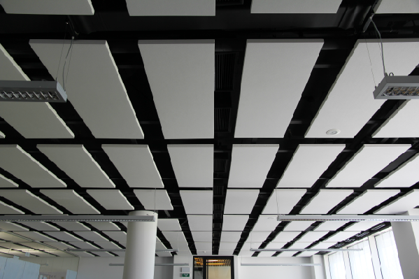 Acoustic Ceiling Baffles in the Litex Tower, Sofia