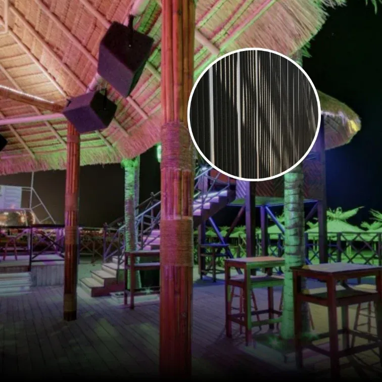 Beach club soundproofing at Malibu Disco