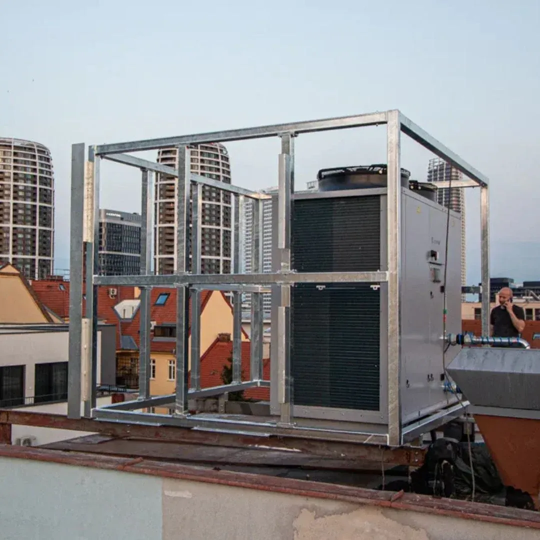 Soundproofing of Rooftop AC Unit with PZP Panels 