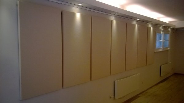Implementation of sound absorption in museum Pancho Vladigerov Sofia, April 2014