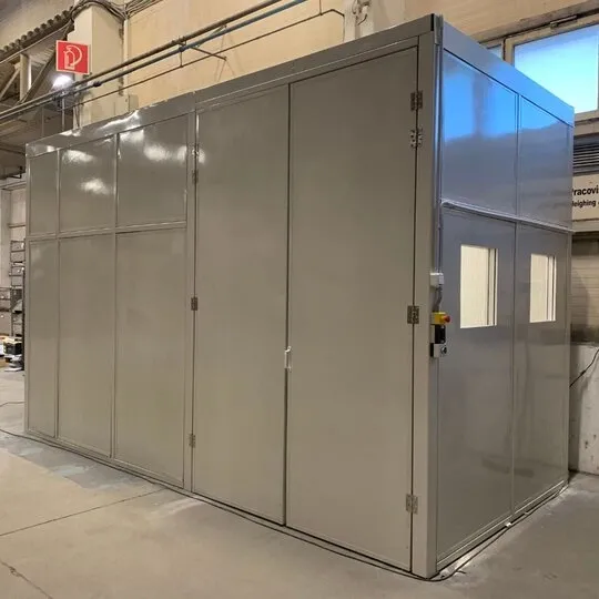 Soundproofing of Noisy Machine in Industrial Hall – BOGE Elastmetall