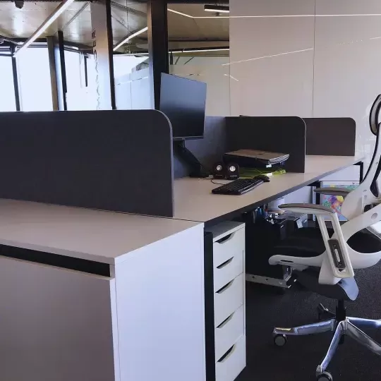 Custom Felt Acoustic Dividers for Office Desks