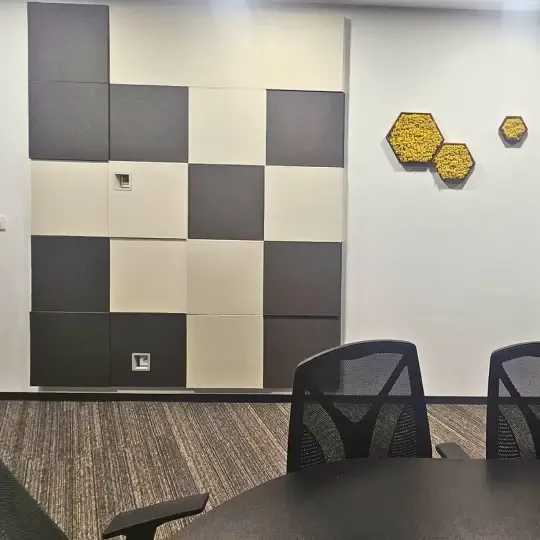 Office Transformation with Colourful Acoustic Panels