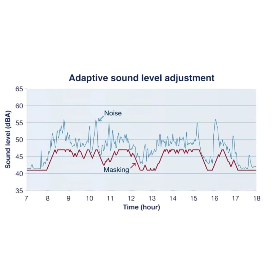 Adaptive Sound Masking System for Telerik Academy