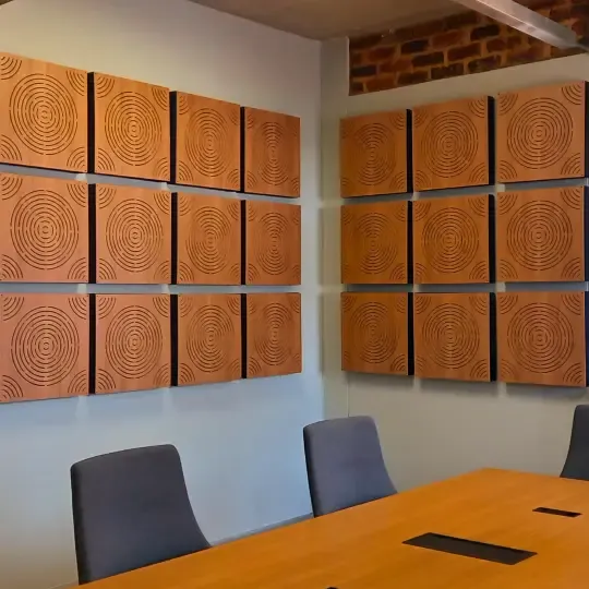 Custom Acoustic Treatment for Client-Centric Office