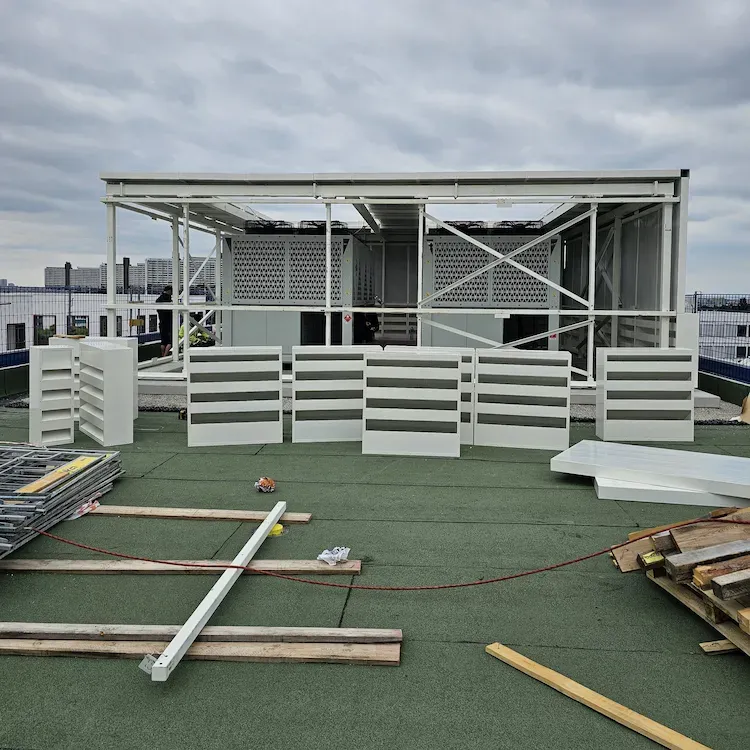 Acoustic Enclosure for Rooftop Chillers at Fabrik1230