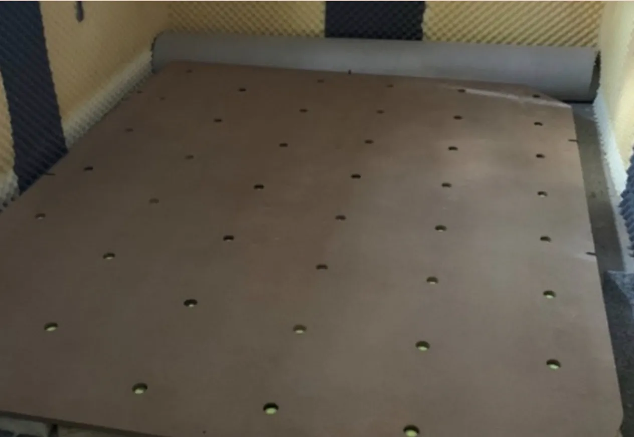 Custom acoustic and vibration isolation for a drum studio