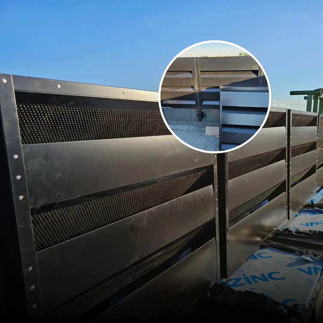 Rooftop Chiller Noise Control on Oborishte Street