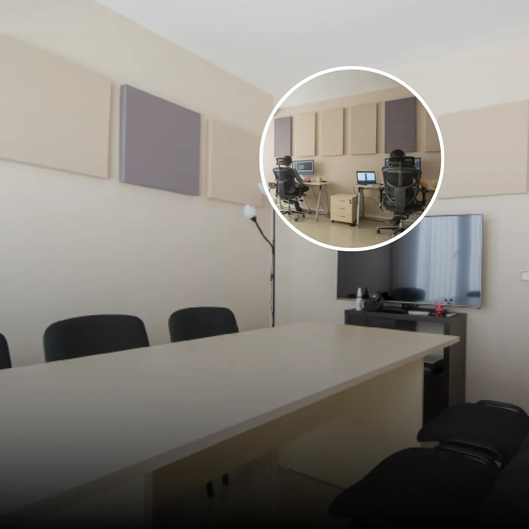 Acoustic Fabric Wall Panels Installed for Documaster
